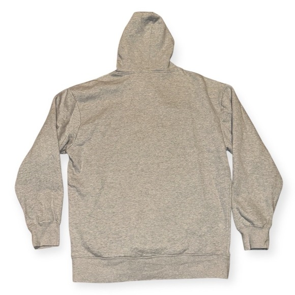 Adidas Nebraska Cornhuskers Hoodie Mens M Gray Red Logo NCAA College Sweatshirt - Picture 6 of 8